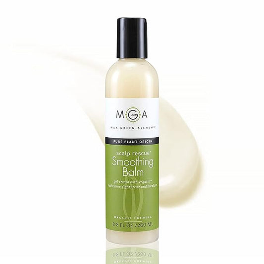 MGA Vegan Hair Smoothing Balm - Scalp Rescue Organic Formula with Keratin Repairs Rough Hair | Hair Care Product with Argan Oil for Men & Women Strengthens & Add Shine to Hair, Synthetic Free 8.8 FLOz