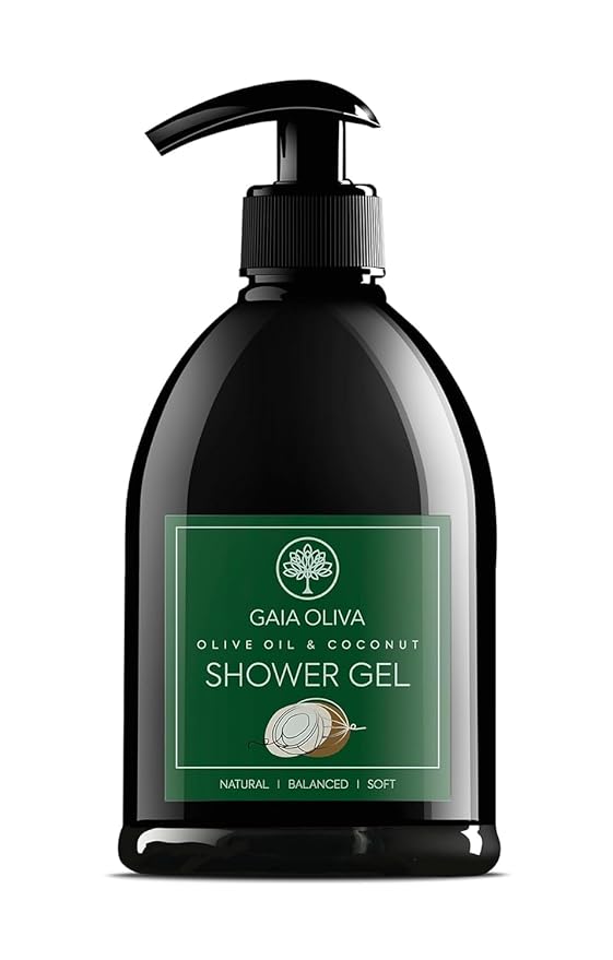 Olive Oil Shower Gel – Natural Body Wash with Coconut, Hydrating, Moisturizing Body Wash for Women & Men, Plant-based Bath & Shower Gel for Dry Skin, 16.9 Fl Oz (Pack Of 1)