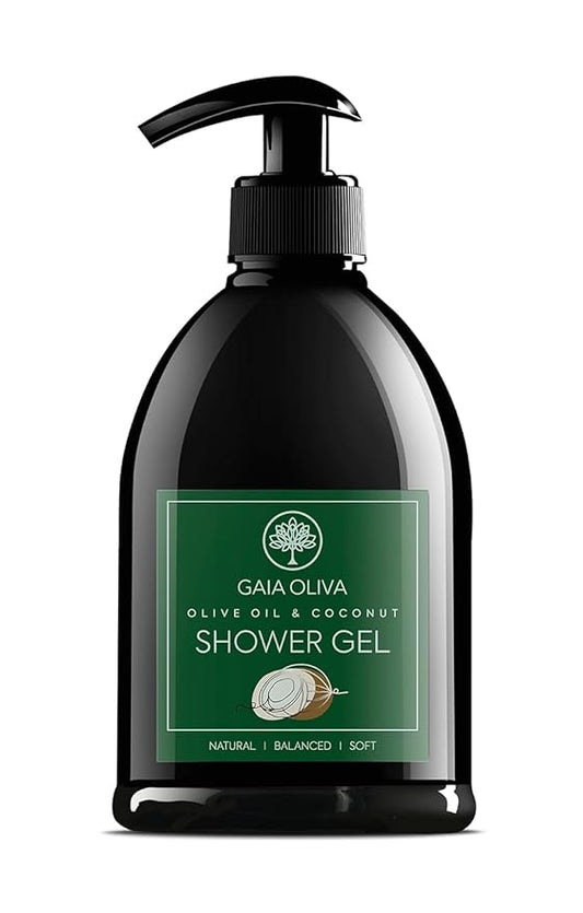 Olive Oil Shower Gel – Natural Body Wash with Coconut, Hydrating, Moisturizing Body Wash for Women & Men, Plant-based Bath & Shower Gel for Dry Skin, 16.9 Fl Oz (Pack Of 1)