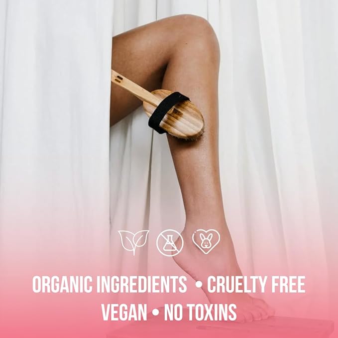 Organic Pink Watermelon Body Scrub, Pure Natural Gentle Exfoliator For Smooth & Soft Skin, Best Shower Exfoliating Salt Skincare Scrub, Hydrating & Moisturizing Face Foot Hands, Great Gift for Women