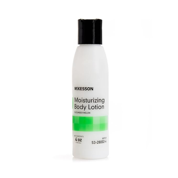 McKesson Hand and Body Lotion for Fragile Skin - Moisturizes Dry, Cracked Skin - Cucumber Melon Scent, 4 oz, 1 Count