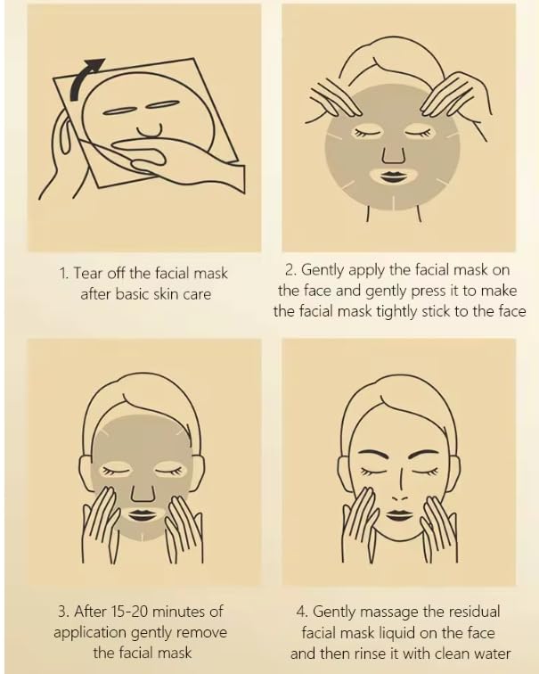 Collagen Face Sheet Mask - Collagen Anti-Aging Korean Face Sheet Mask for All Skin Types - 15 Sheets of Luxury with Collagen & 24K Gold - Gift for Mom, Girlfriend, or Wife (24K-Pink)