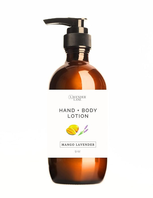 LAVENDER LANE Mango Lavender Hand & Body Lotion, 9 oz