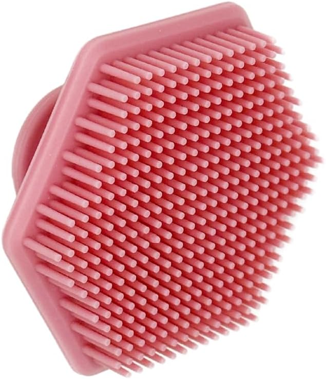 Organic to Green - Silicone Facial Brush (Pink) Antimicrobial Silicone Face Scrubber, Gentle Face Exfoliator for Sensitive Skin, Eco Friendly Facial Cleansing Brush (Pink)