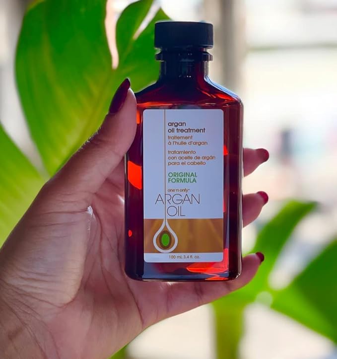 One n Only Argan Oil Hair Treatment - Lightweight & Hydrating Hair Oil for Natural, Wigs & Extensions - Shine Enhancing, Heat Protectant & Frizz Control (2 oz)