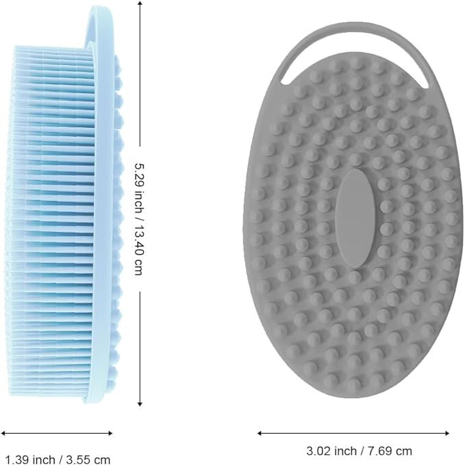 Silicone body scrubber, exfoliating silicone