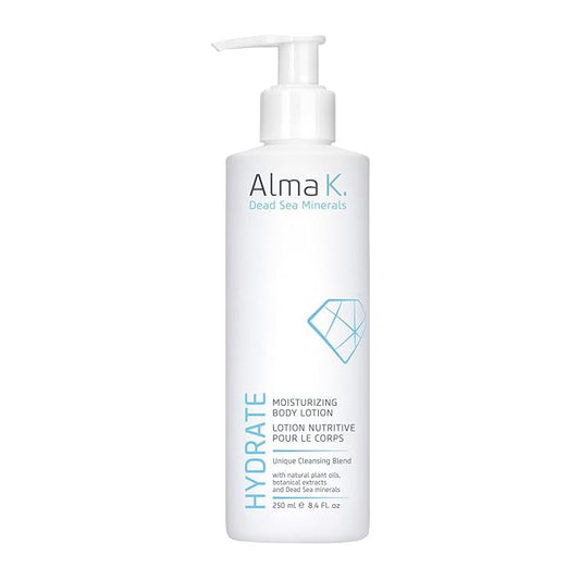 Alma K Moisturizing Body Lotion - Infused with Dead Sea Minerals - Vitamin E - Hydrating Body Lotion for Women - Body Lotion for Dry Skin - 8.4 oz