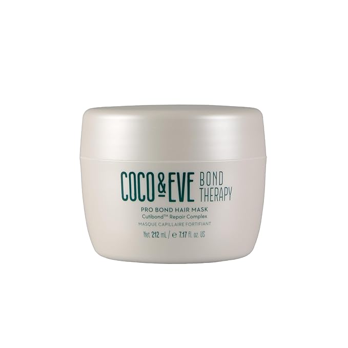 Coco & Eve Bond Therapy Pro Bond Hair Mask. Strengthening Bond-Building Treatment with Cutibond™ Repair Complex. Nourishes, Hydrates, Reduces Breakage for Damaged Chemically Treated Hair (7.17 fl oz)