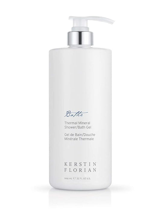 Kerstin Florian Thermal Mineral Shower and Bath Gel | Cleanse and Nourish Skin | Invigorating Mineral Body Wash | Use as Foaming Shower Gel or Bubble Bath (32 fl oz)