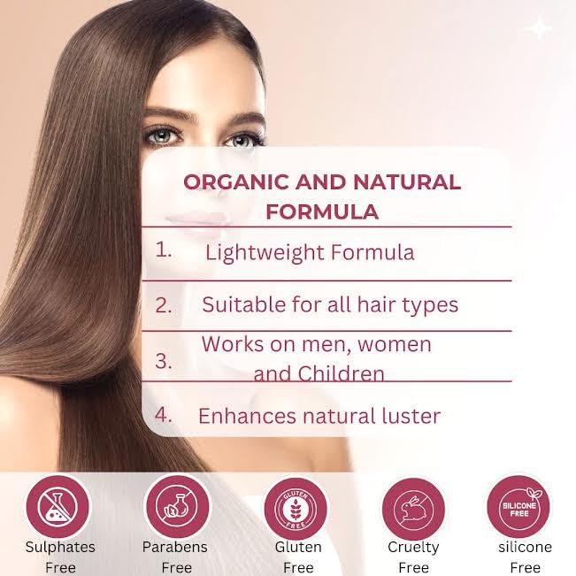 Coconut Hair Care Oil - Organic Coconut Oil for Skin, Hair, and Body, 100% Pure and Natural Hair Oil for Hair Growth, Scalp Nourishment, Damage Repair, and Hydration, Hair Tonic - (4 Fl Oz)