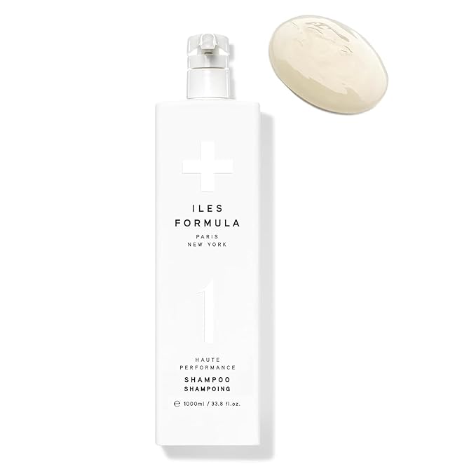 ILES FORMULA Shampoo for Dry, Damaged, Frizzy or Color Treated Hair - Hydrating, Sulfate Free Shampoo – Salon Grade, Color Safe, Moisturizing Formula that Controls Humidity & Boosts Shine