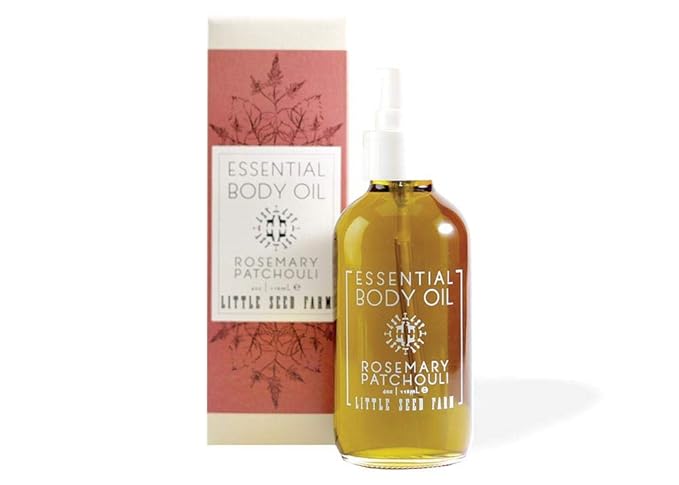 Little Seed Farm Essential Body Oil, Rosemary Patchouli, 4.0 Ounce