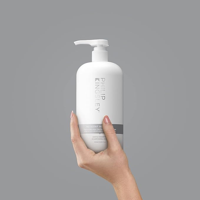 PHILIP KINGSLEY | No Scent No Color Gentle Shampoo | For Sensitive and Delicate Scalps | Sulfate-Free and Fragrance-Free | 33.8oz