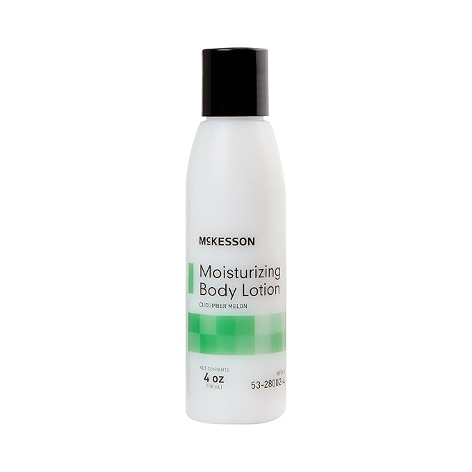 McKesson Hand and Body Lotion for Fragile Skin - Moisturizes Dry, Cracked Skin - Cucumber Melon Scent, 4 oz, 1 Count
