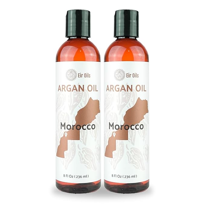 Argan Oil - By EIR Argan Oil of Morocco - Argan Oils for Hair, Face, Body and Skin - Moroccan Hair Oil Hair Growth (8oz)