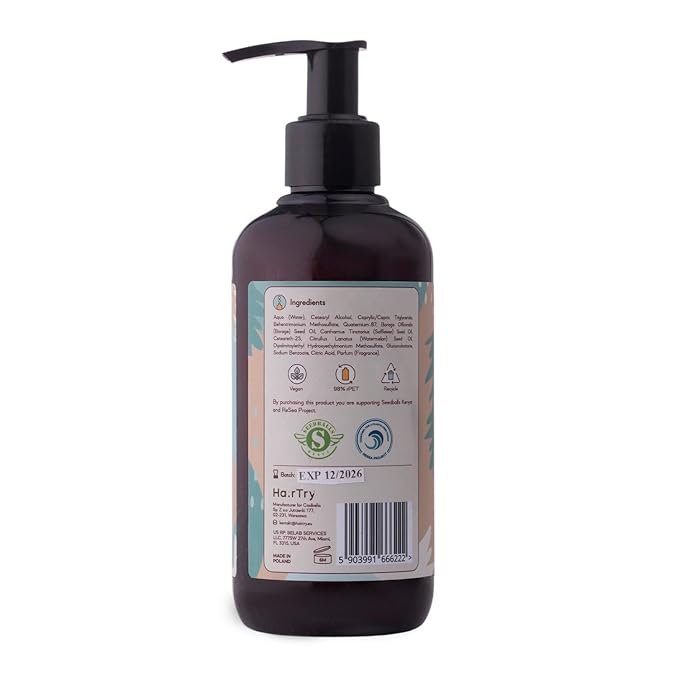 HairTry - Shine Brightly Emollient Conditioner for High-Porosity Hair – Nourishing Watermelon Seed Oil – Rejuvenating Borage Seed Oil – Net 5.88 Fl. Oz/ 250 ml