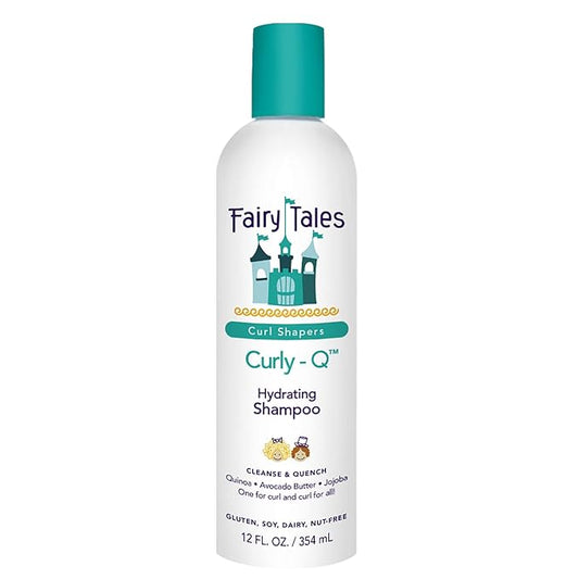 Fairy Tales Curly Q Kids Shampoo all Types of Curly Hair - Hydrating Hair Shampoo- Paraben , Sulfate , Gluten and Nut Free - 12 oz