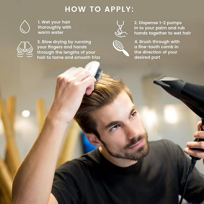 MGA Vegan Hair Smoothing Balm - Scalp Rescue Organic Formula with Keratin Repairs Rough Hair | Hair Care Product with Argan Oil for Men & Women Strengthens & Add Shine to Hair, Synthetic Free 8.8 FLOz