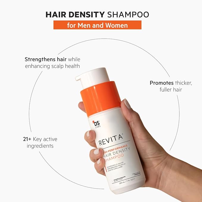 DS Labs Revita Shampoo Travel Size, 100mL - Thickening Appearance, Scalp First Cleanse, Fuller Looking, Volumized Hair, Lightweight Hydration, Sulfate & Silicone Free, Color Safe, For Men & Women