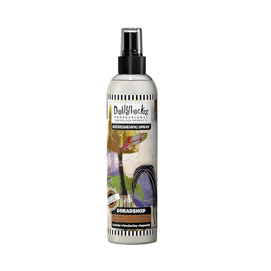 Dollylocks Refreshening Spray - Dreadshop - Plant Based Loc Hair Care Products, Residue-free and Sulfate-free Loc and Scalp Refreshing Spray for Dreadlocks, 8oz
