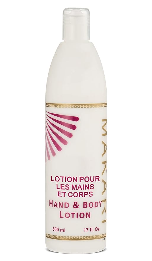 Makari Voile de Corps Hand and Body Lotion, Hydrating Dry Skin Moisturizer with Hyaluronic Acid and Caffeine - Anti-Aging, Non-Greasy Formula for All Skin Types - 17 Fl oz