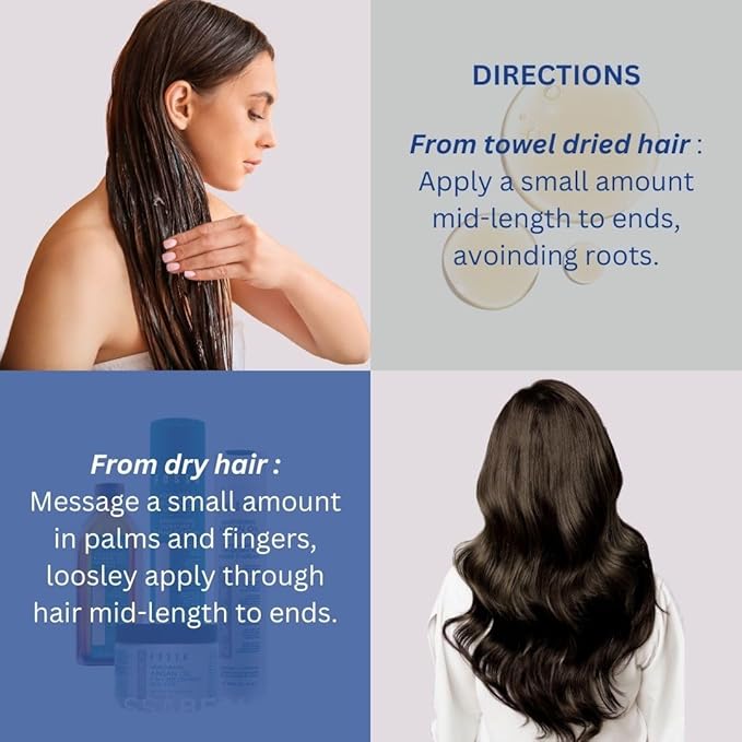 Fossa Beauty Frizz Relief | Lightweight Hair Oil for Frizzy Hair | Paraben & Sulfate Free | Provides Nourishment, Shine, Heat Protection & Increases Elasticity for All Hair Types | 100ml, 3.4 fl. oz.