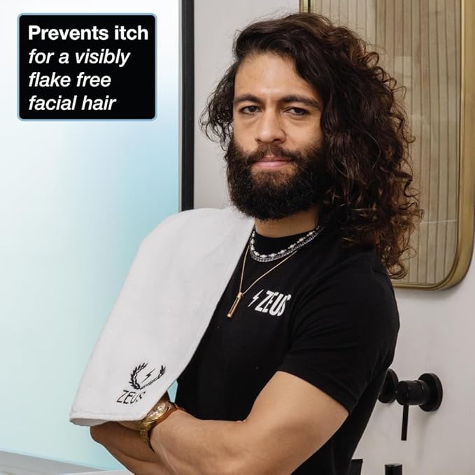 ZEUS Soothing Beard Shampoo for Men, Specialized Face & Hair Wash for Dry & Sensitive Skin, Anti-Dandruff & Itch Relief for Healthy Beard Growth (Made in USA) 6 oz.