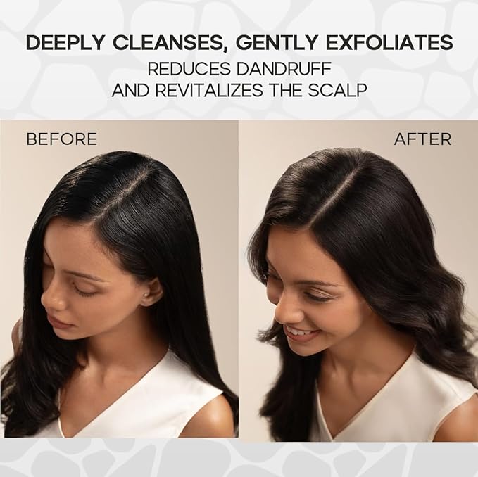 Sea Salt Rosemary & Mint Scalp Scrub, Clean Silicon Oil-Free, Itchy Relief Scalp Treatment for Dandruff, Gently Exfoliator Cruelty-Free, Relieves Dryness, Promotes Hair Growth