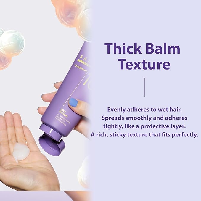 Mise En Scene 𝗦𝗮𝗹𝗼𝗻 𝟭𝟬 𝗣𝗿𝗼𝗳𝗲𝘀𝘀𝗶𝗼𝗻𝗮𝗹 Cica Protein Deep Conditioner for Damaged Hair - Treatment with Centella Asiatica, Bond Repair Hair Masks, Low Porosity Care, 7.27 Fl. Oz.