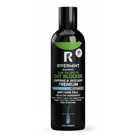 Premium Hair Strengthening Shampoo Castor Oil, Biotin, Avocado Oil, Caffeine, Saw Palmetto, Onion, and Redensyl Hair Regrowth & Thickening Support Sulfate-Free, Paraben-Free, for Men & Women