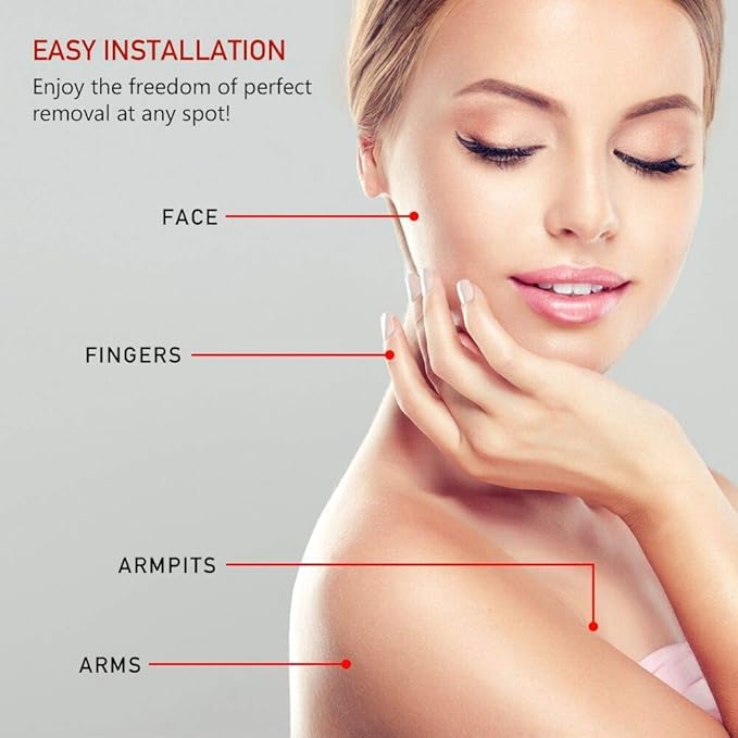 Women's Facial Hair Remover Replacement Heads for Finishing Touch Flawless Generation 2 Double Halo Hair Removal Tool for Face,18K Gold-Plated 4 Count (FIT with GEN 2 Hair Remover Device ONLY)