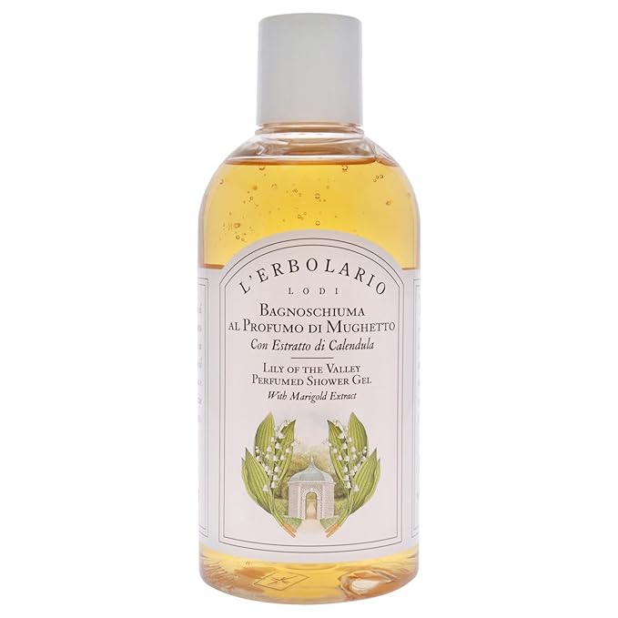 L'Erbolario Shower Gel – Gentle Body Soap for Sensitive Skin – Soothing and Refreshing Floral Body Wash for Daily Care – Lily of the Valley - 8.4 oz