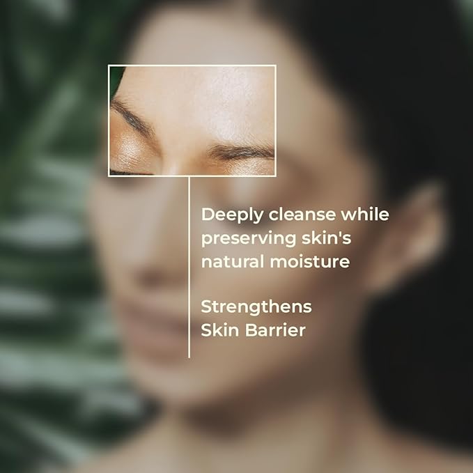 Pure Cimple Probiotic Face Cleanser - Gentle Makeup Remover with Papaya Enzyme for Dry, Sensitive Skin