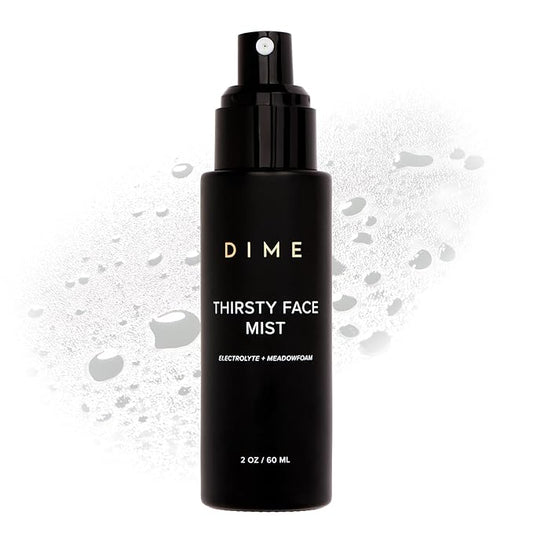 Dime Beauty Thirsty Face Mist with Electrolytes, Meadowfoam, and Sea Buckthorn, Hydrating Facial Spray, 2 oz / 60 ml