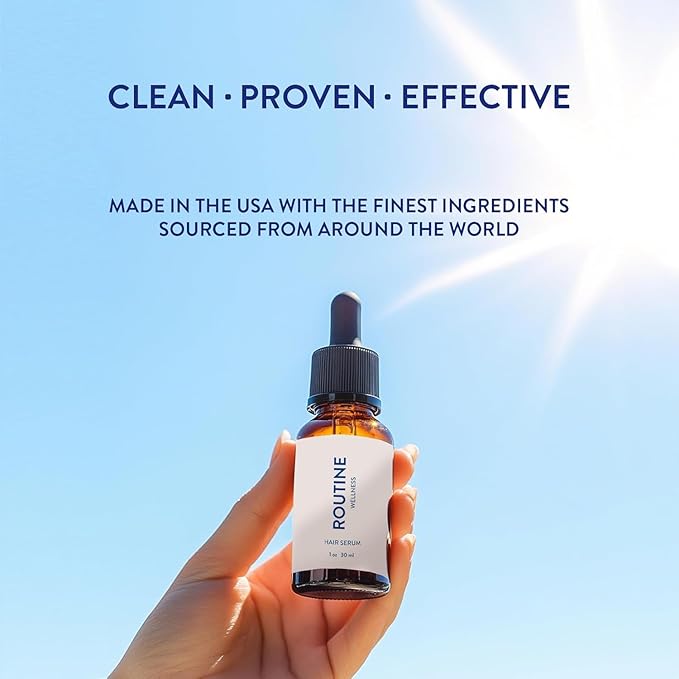 Routine Wellness Advanced Hair Serum - Nourishing Scalp Treatment for Enhanced Hair Support and Thickness with Natural Oils, Ideal for Men & Women - 30ml (Pack of 2)