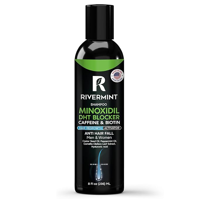 Premium: Shampoo with Minoxidil, Biotin, DHT Blocker (Saw Palmetto) & Caffeine - Activator for Hair Regrowth & Thickening for Men and Women, Anti-Hair Loss