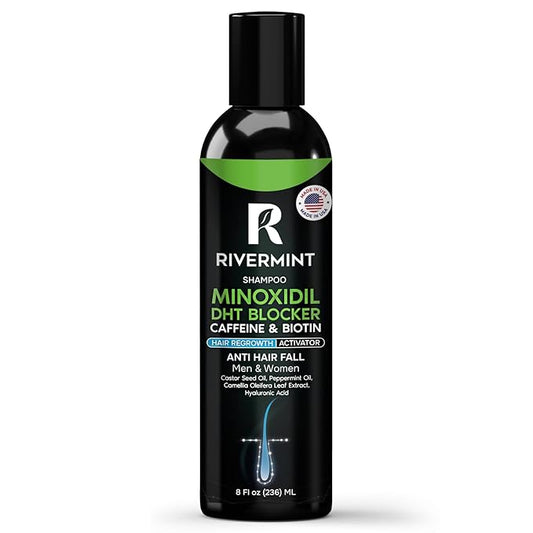 Premium: Shampoo with Minoxidil, Biotin, DHT Blocker (Saw Palmetto) & Caffeine - Activator for Hair Regrowth & Thickening for Men and Women, Anti-Hair Loss
