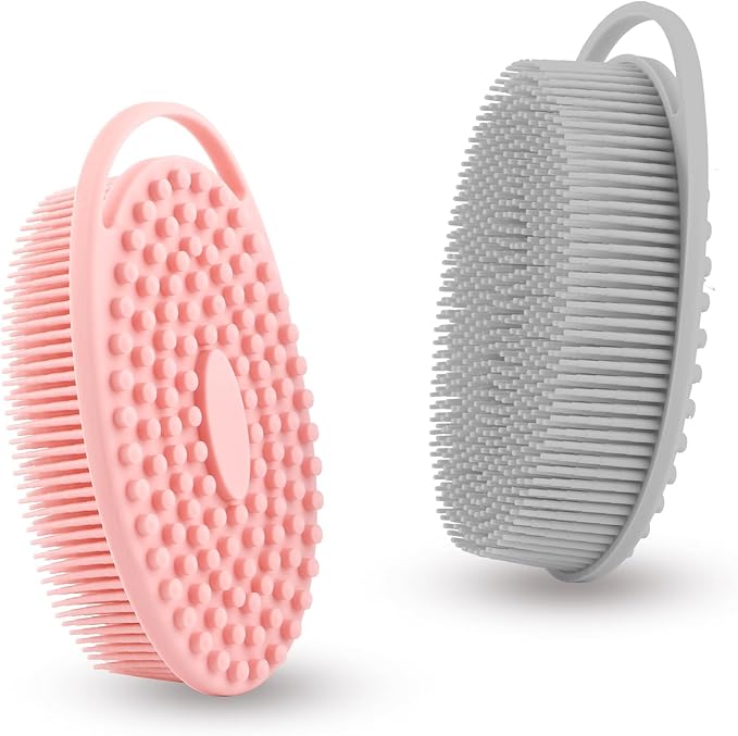 Silicone body scrubber, exfoliating silicone