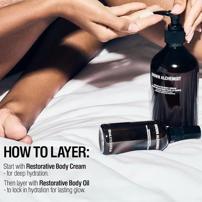 Grown Alchemist Restorative Body Cream with Mandarin and Rosemary Leaf, Moisturizer for Dry Skin, (120ml)