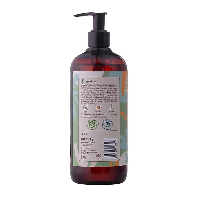 HairTry - Take Off The Sebum – Deep-Cleansing Shampoo for Oily Scalps and Volume Boost – with 1% Fruit Vinegar and 2% Polyplant A/S Complex, Net 17.59 Fl. Oz/ 500 ml