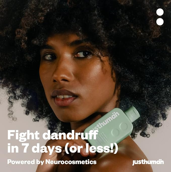 JustHuman Probiotic Therapy Conditioner | Balance Scalp Microbiome |Deeply Conditions and Hydrates | Softens, Smooths, and Adds Shine | Safe for Color-Treated Hair | Paraben-free, sulfate-free | 8 oz