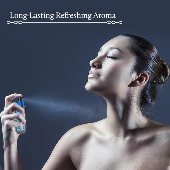 Blue Nectar Uplifting Body Mist with Himalyan Rose and Cardamom for long lasting freshness and aromatic body odor (3.4 Fl oz)