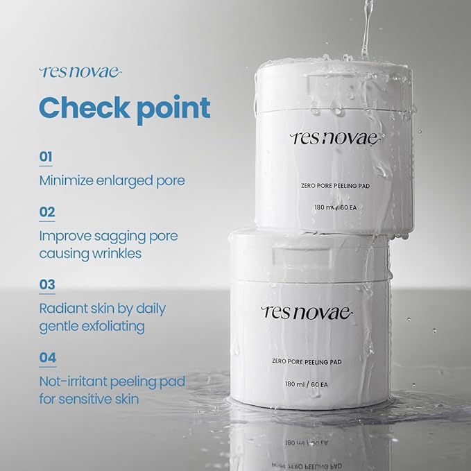 Peeling Toner Pad – 60 Pads – Blackhead & Whitehead Removal, Pore Minimizing, Oil Control, Gentle PHA Exfoliation for Sensitive Skin