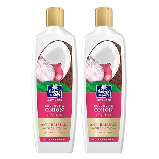 Parachute Advanse Coconut & Onion Shampoo | Strengthens Hair & Reduces Hairfall | 13.4 Fl oz | Pack of 2