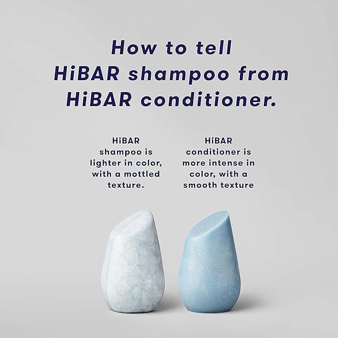 HiBAR - Soothe Shampoo & Conditioner Set - For Dry, Itchy, Flaky Scalps - Improves Scalp Health - Willow Bark Extract & Salicylic Acid - Plastic, Soap, Paraben & Sulfate-Free -Color Safe -2 Solid Bars