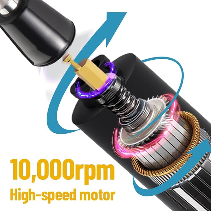 Gorilla Technique Nose Ear Hair Trimmer for Men, Rechargeable 4-in-1 Trimmer for Nose Ear Eyebrow Hair Removal, No Pull No Snag Grooming with High-Speed 10,000rpm Motor, 4 Heads