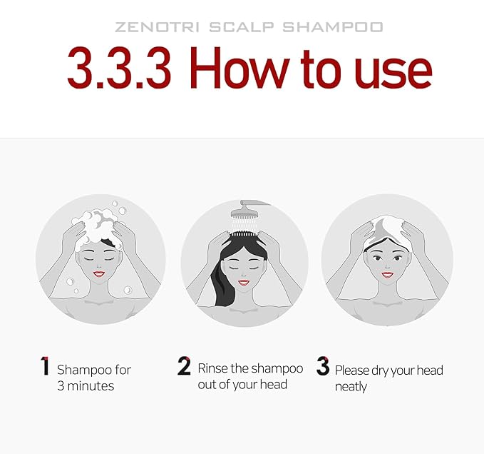 Biotin and Zinc Pyrithione Shampoo - Combats Itching, Dandruff, Seborrhoeic Dermatitis & Sebum Buildup | Scalp Care Solution | 300ml 10 oz