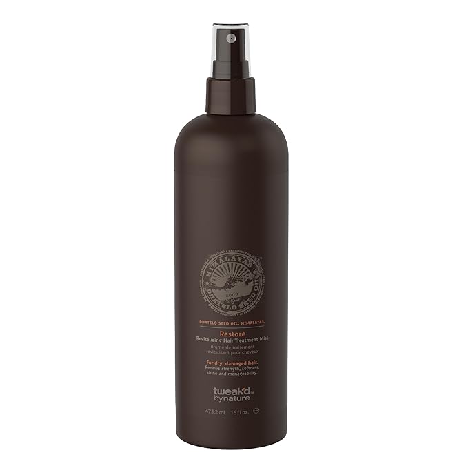 Tweak’d by Nature - Restore Revitalizing Hair Treatment Mist, Strengthens and Protects Hair for Soft Feel and Healthy Shine, Cruelty Free (16 ounces)