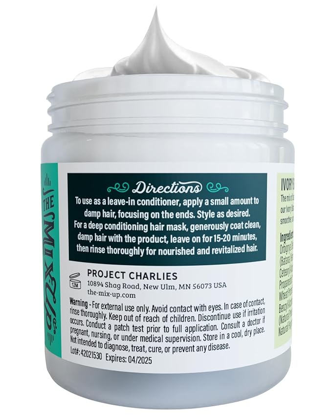 Ivory Batana Oil for Hair Growth Dr Sebi Organic - Authentic Batana Hair Mask from Honduras - Natural Hair Growth Product - Coconut Aroma - 4oz Jar