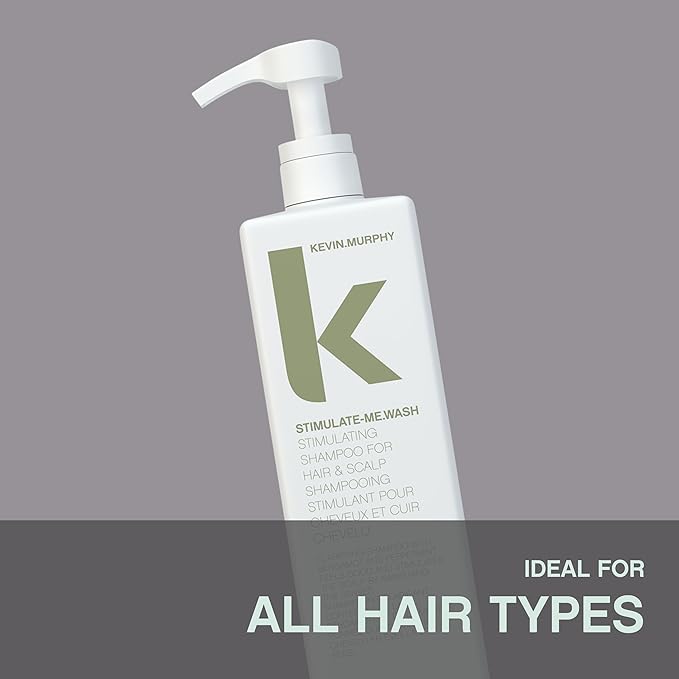 KEVIN.MURPHY STIMULATE-ME.WASH - Clarifying Shampoo for Hair & Scalp - For All Types - Stimulates Hair - Strengthening - Cruelty Free Shampoo - 1 L / 33.8 fl oz